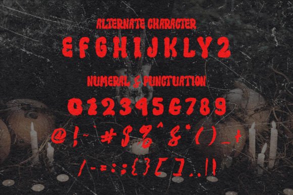 Lusio Ember Font PNG with transparent background - Preview 2