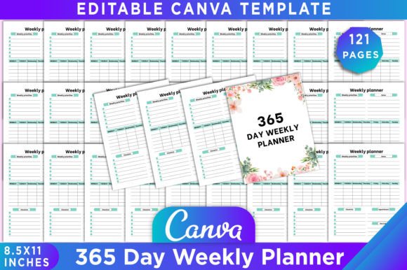 Editable Meal Planner Canva Template Graphic by KDP GRAVITY · Creative ...