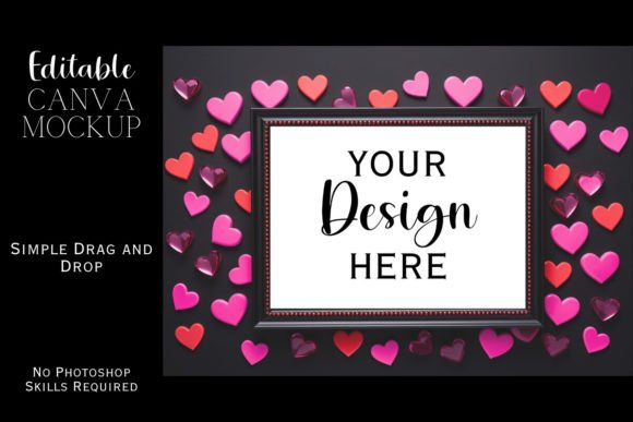 Colorful Neon Canva Flat Lay Mockup 100