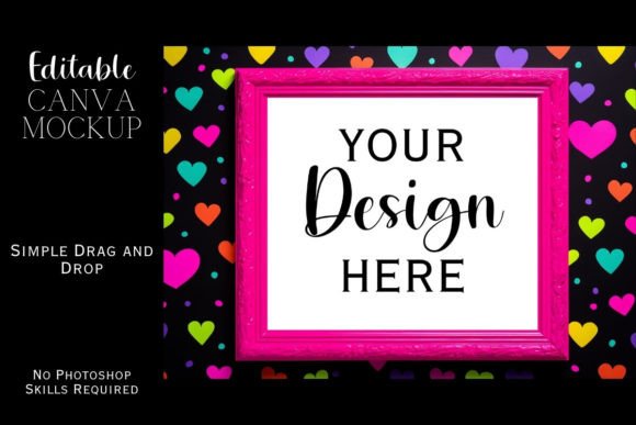 Colorful Neon Canva Flat Lay Mockup 97