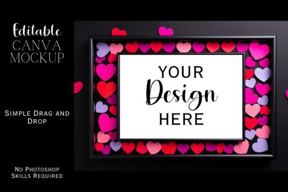 Colorful Neon Canva Flat Lay Mockup 98
