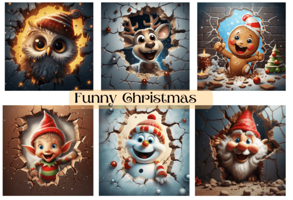 Funny 3D Christmas Background Jpg Format