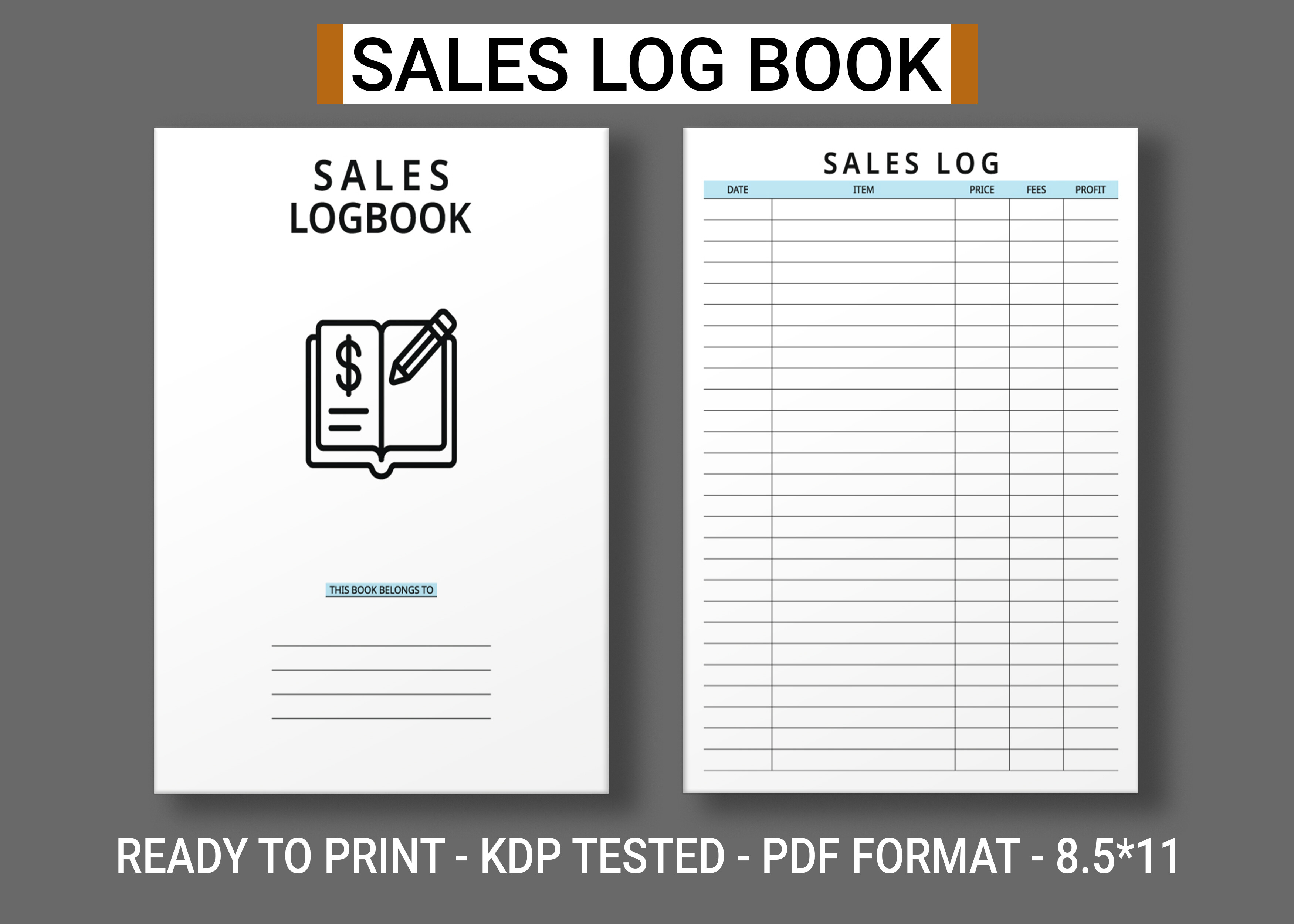 Sales Log Book KDP Interior Graphic by MAYA DESIGN STORE · Creative Fabrica
