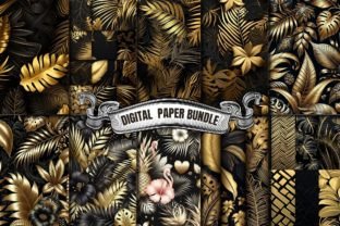 Tropical Digital Paper Bundle Graphic by craftsmaker · Creative Fabrica