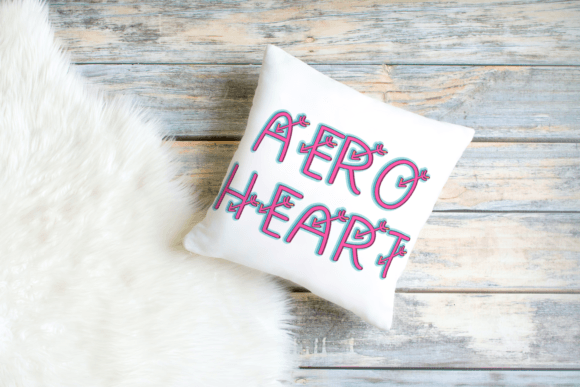 Aero Heart Font - Preview 2