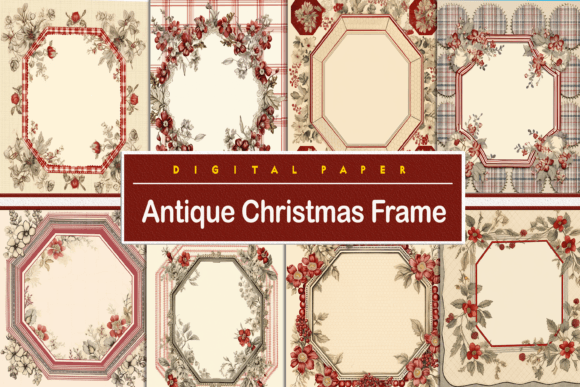 Antique Christmas Frame