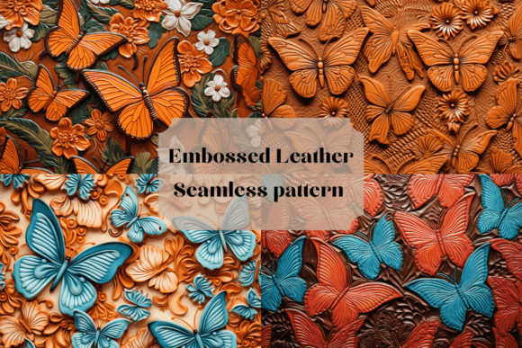 Embossed Leather Seamless Pattern