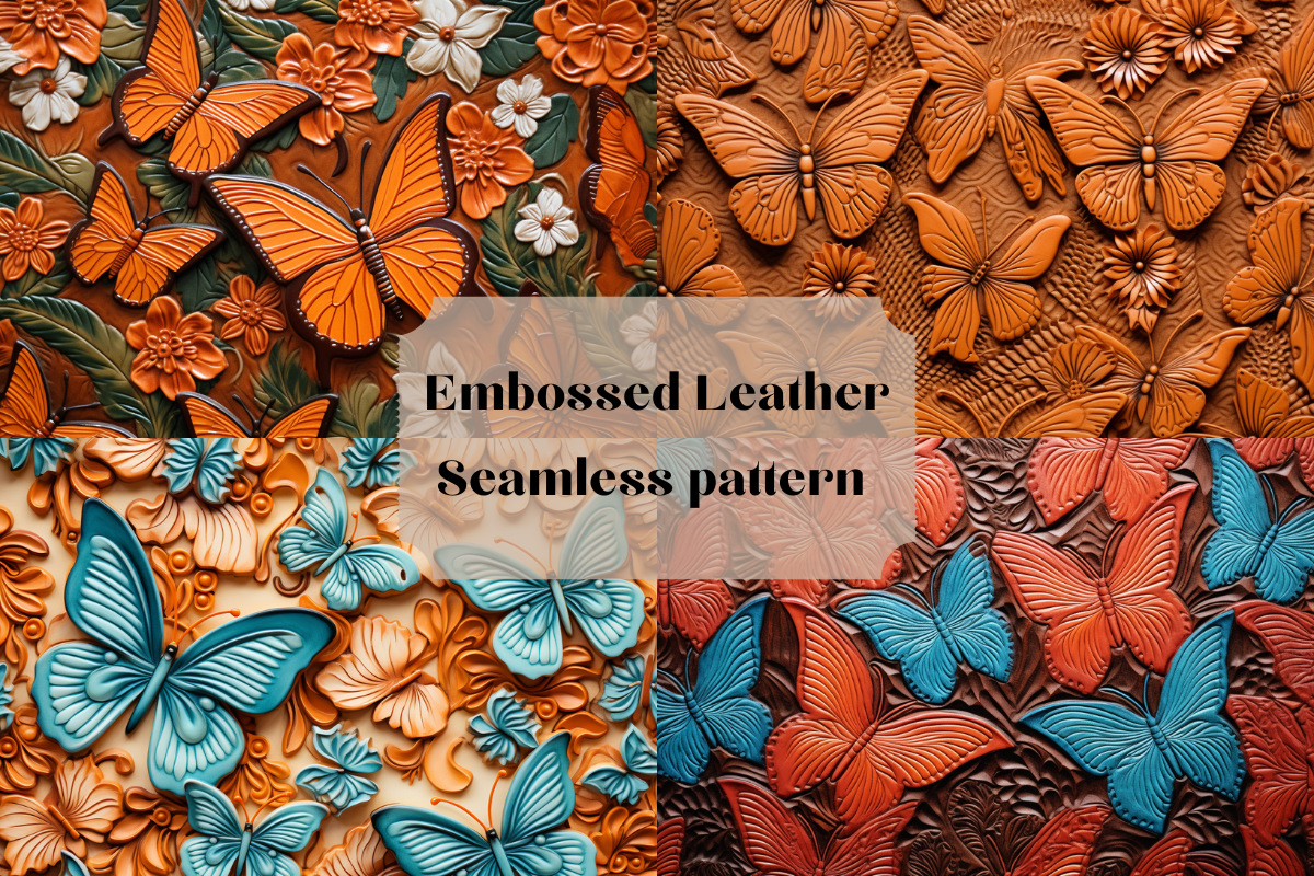 Embossed Leather Seamless Pattern