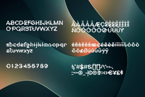 Getboreg Minus Tech Font PNG with transparent background - Preview 3