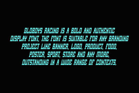 Globoys Racing Font - Preview 3