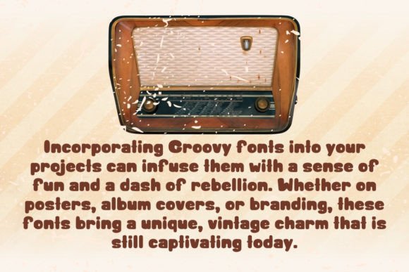 Groovy Station Font PNG with transparent background - Preview 3