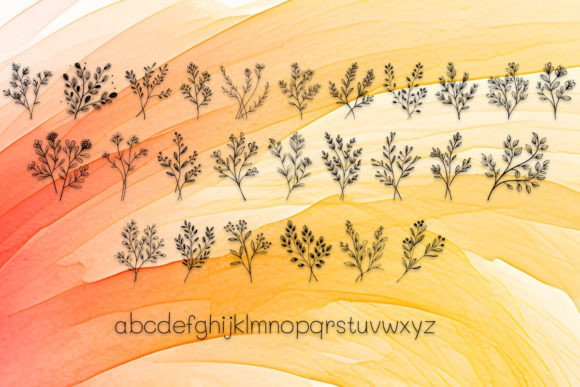 Leaves of Memories Font PNG with transparent background - Preview 2