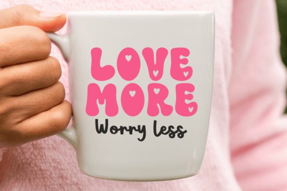 More Love Valentine Font PNG with transparent background - Preview 4