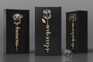 Rose Flower Laser Cut Bundle Design Graphic by AR Brand · Creative Fabrica