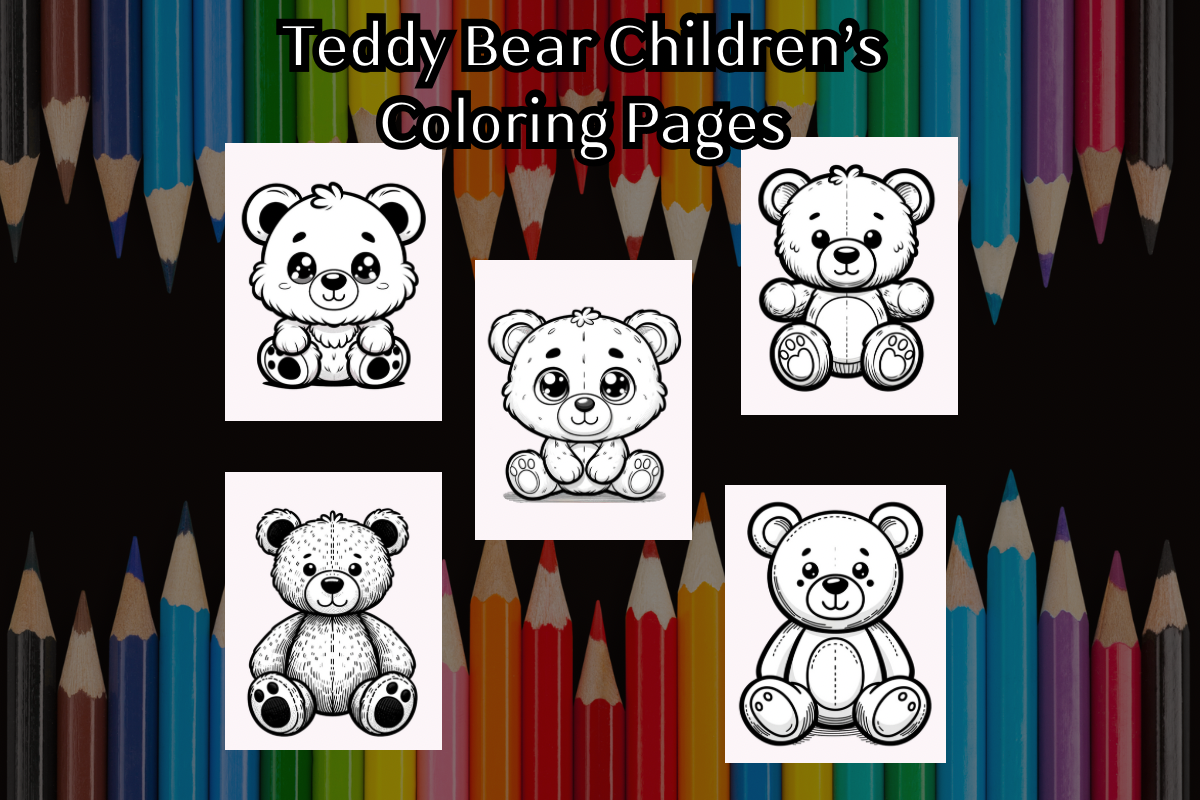 Teddy Bear Children’s Coloring Pages