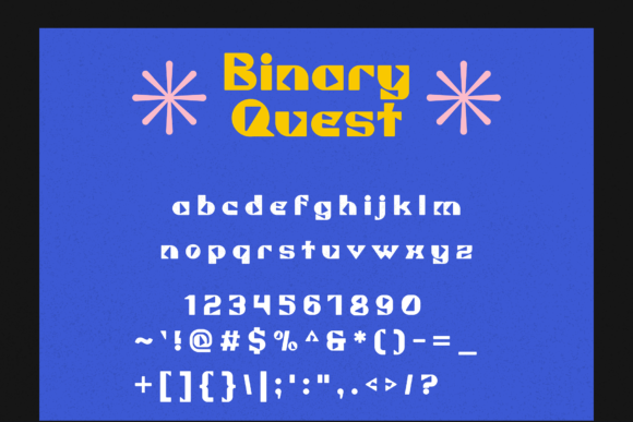 Binary Quest Font - Preview 2