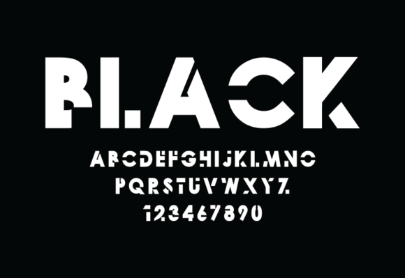Black Font - Preview 2