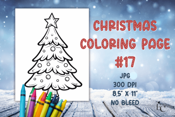 Christmas Tree Coloring Page