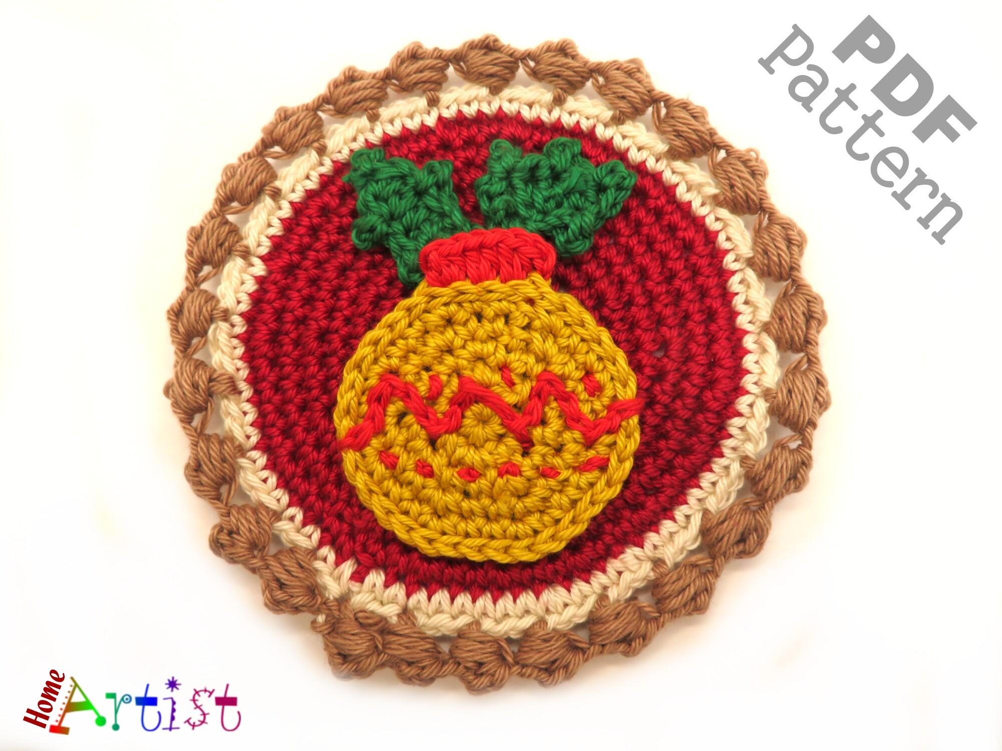 Christmas Ball Crochet Ornament
