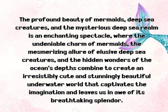 Deep Blue Sea Font PNG with transparent background - Preview 1
