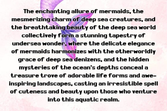 Deep Blue Sea Font PNG with transparent background - Preview 3