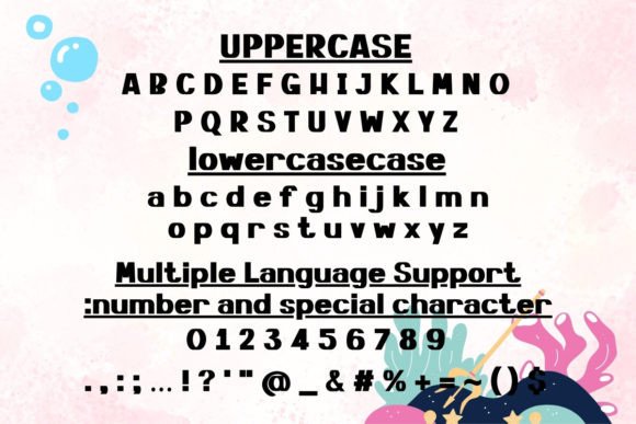 Deep Blue Sea Font PNG with transparent background - Preview 4