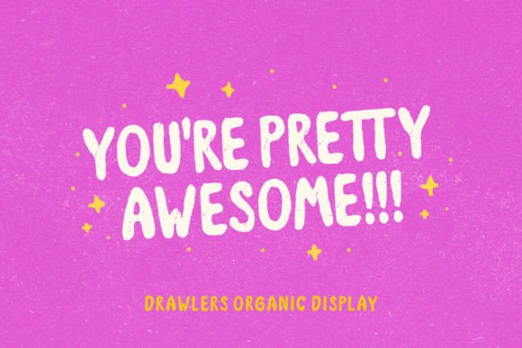 Drawlers Font PNG with transparent background - Preview 3