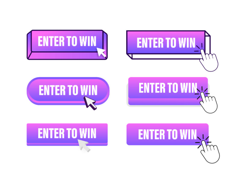 Enter to Win Button with Pointer Clickin Graphic by DG-Studio ...