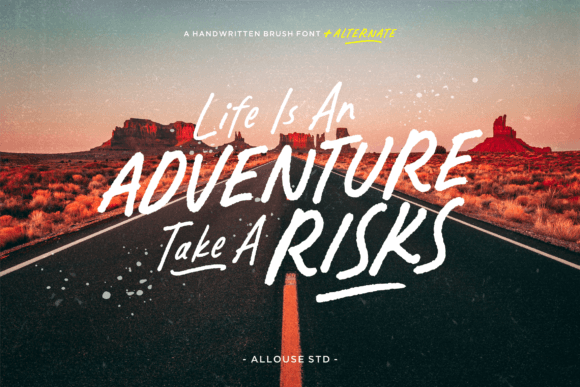 Explorebrush Font PNG with transparent background - Preview 3