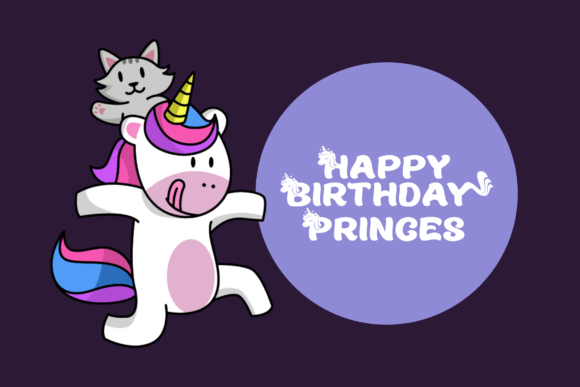 Funky Unicorn Font - Preview 3