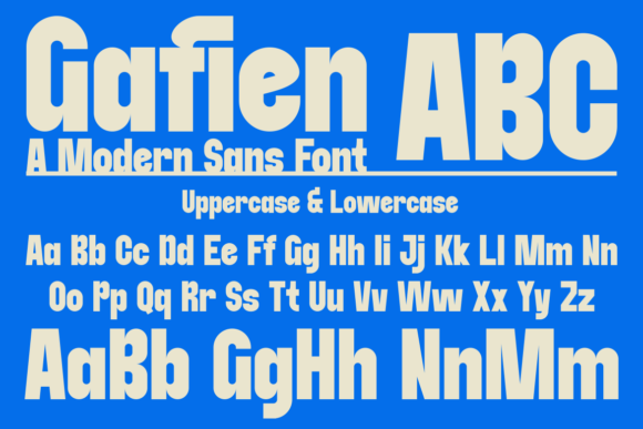 Gafien Font - Preview 1