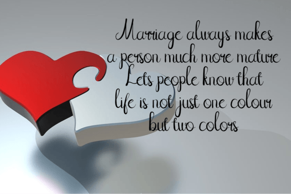 Happy Wedding Font - Preview 1