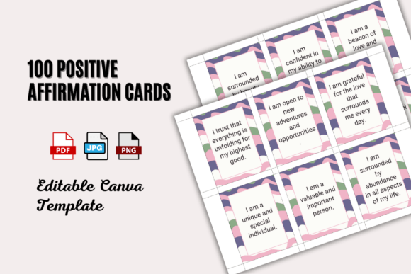 Positive Affirmations Printable Template