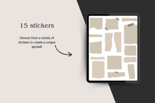 Ripped Pages Digital Journaling Stickers Graphic by CotswoldCoDesigns ...