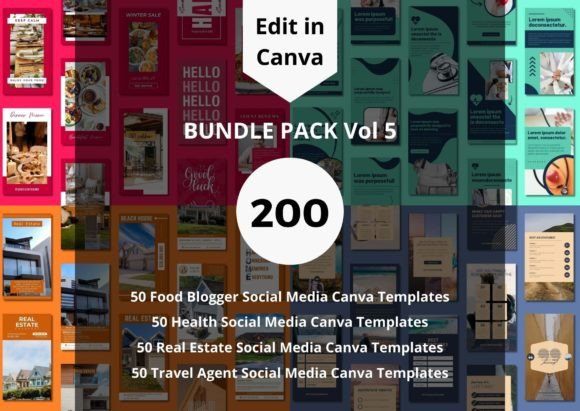 Social Media Canva Templates Bundle
