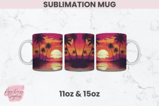 Sunset Sublimation Mug Graphic by Paper Daisy Graphics · Creative Fabrica
