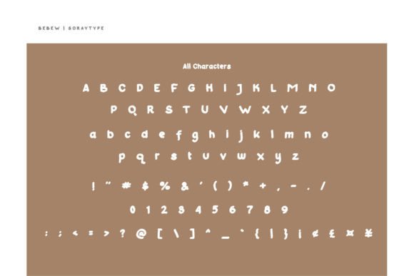 Bebew Font - Preview 2