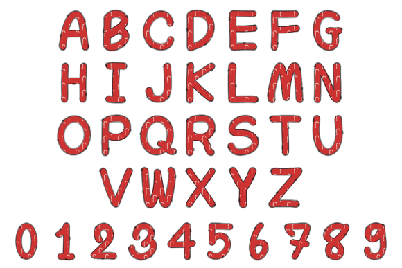 Candy Cane Font - Preview 2