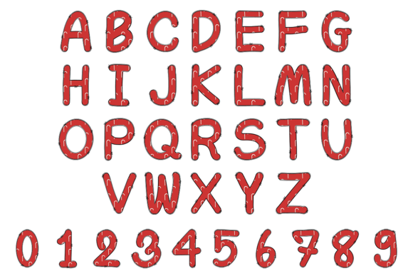 Candy Cane Font - Preview 3