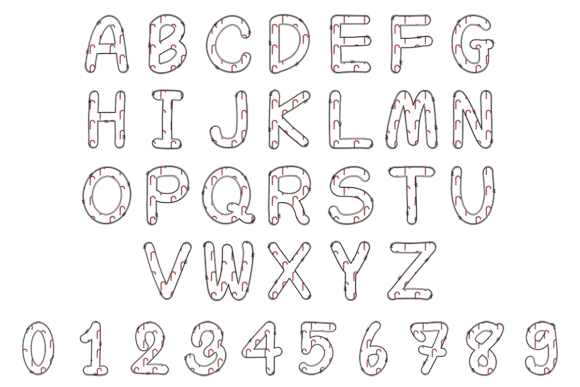 Candy Cane Font - Preview 4