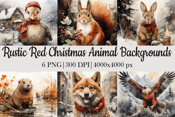 Christmas Animal Background