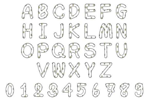Christmas Tree Font - Preview 2