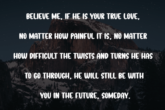 Cloudy Weather Font - Preview 5