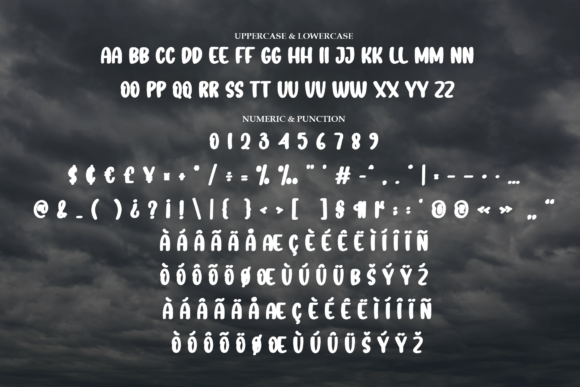 Cloudy Weather Font - Preview 6