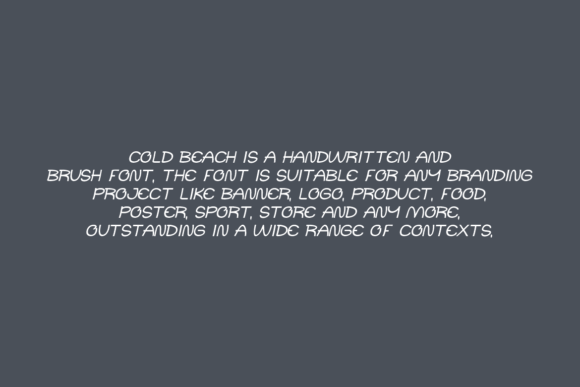 Cold Beach Font - Preview 4