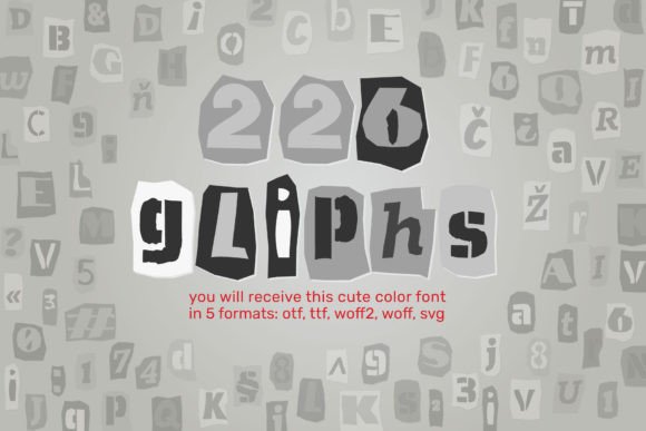 Cut News Gray Font - Preview 1