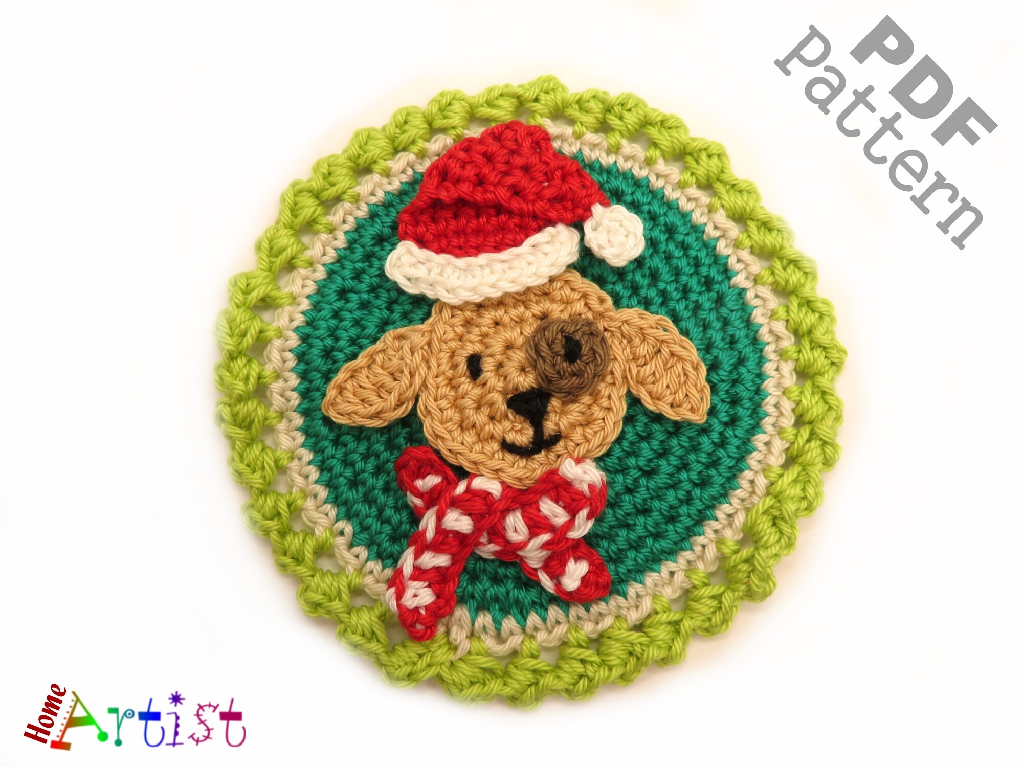 Dog Crochet Ornament Patch