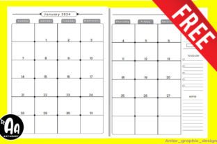 Free 2024 Monthly Printable Planner Pdf Graphic by AntarArt · Creative ...