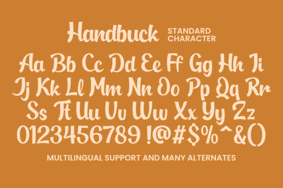 Handbuck Font - Preview 1
