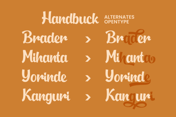 Handbuck Font - Preview 2